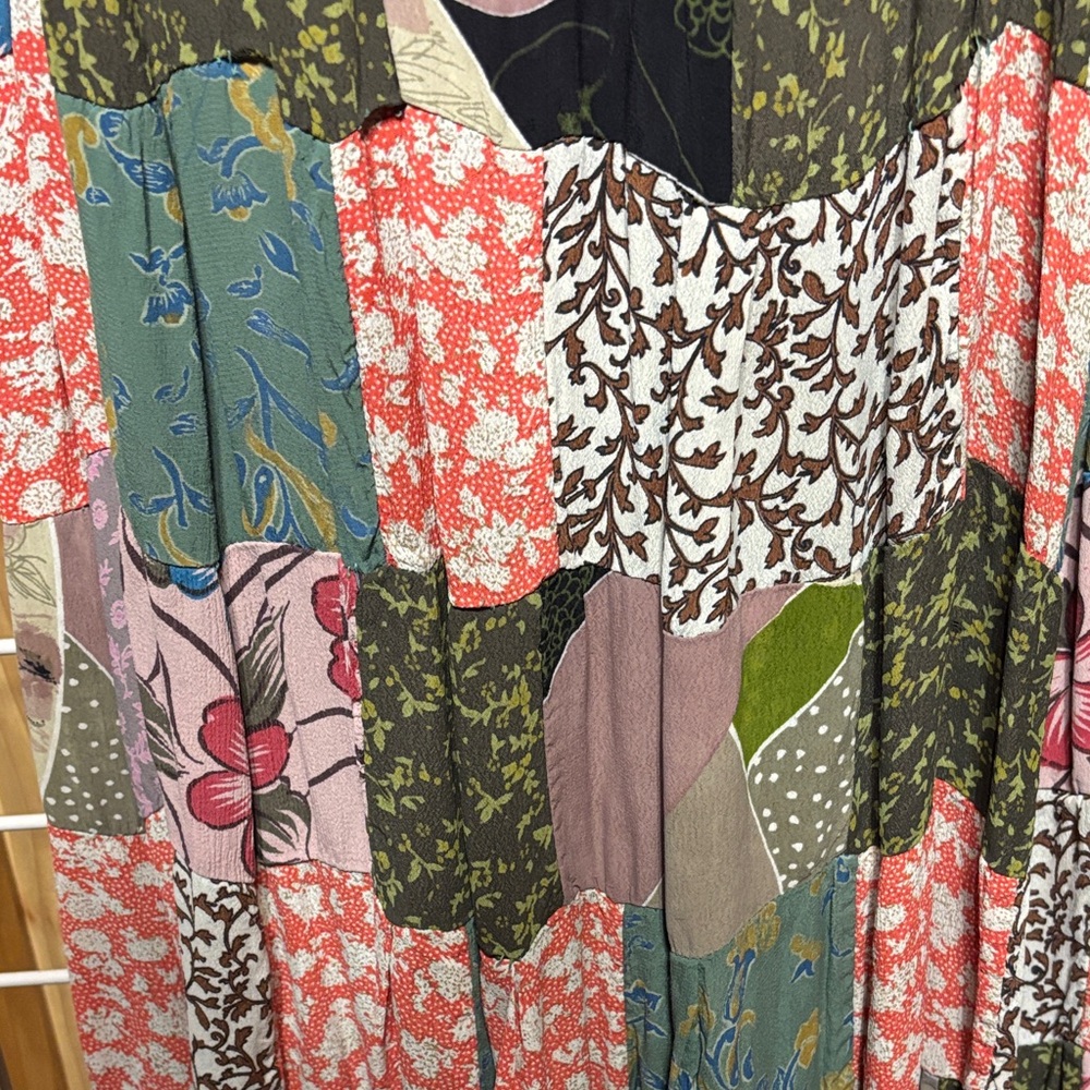 Bohemian Patchwork Maxi Skirt - image 4